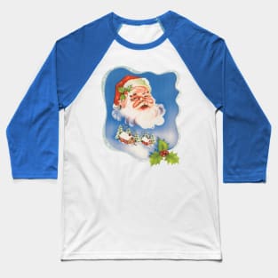 Retro Santa Claus Baseball T-Shirt